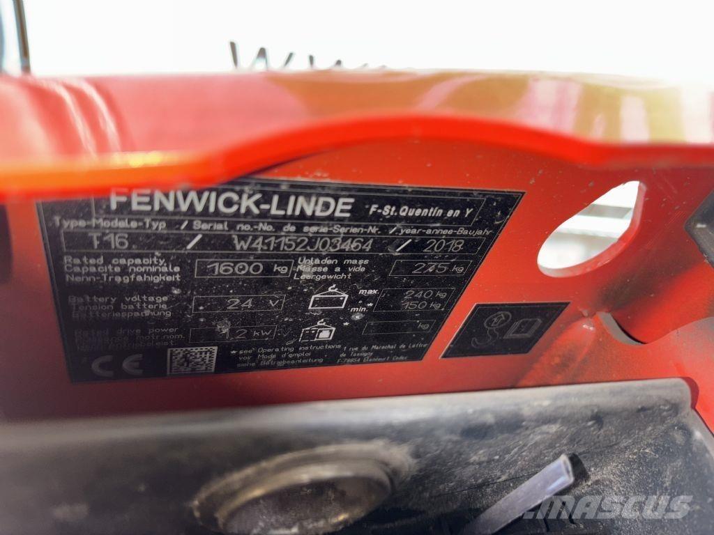 Linde T16 Transpalette accompagnant