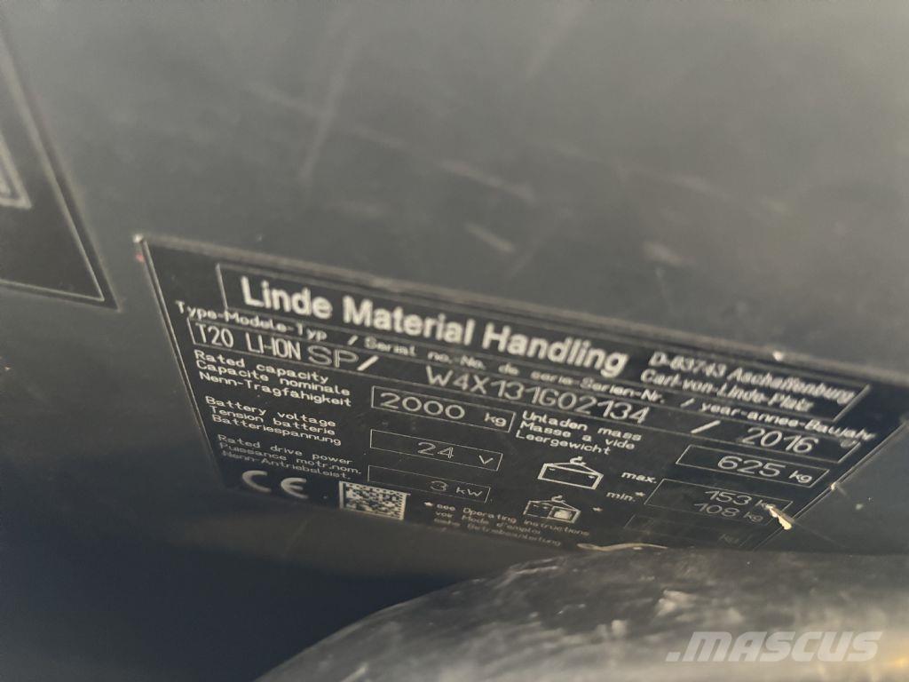 Linde T20 LI-ION SP Gerbeurs Automoteurs