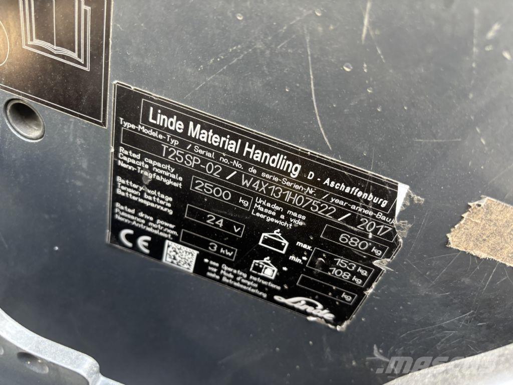 Linde T25SP-02 Gerbeurs Automoteurs