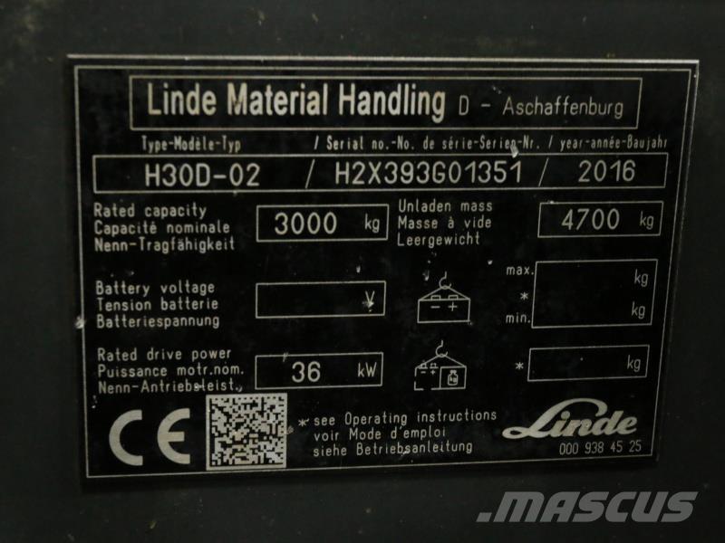 Linde H30D-02 393 DONOR Chariots diesel