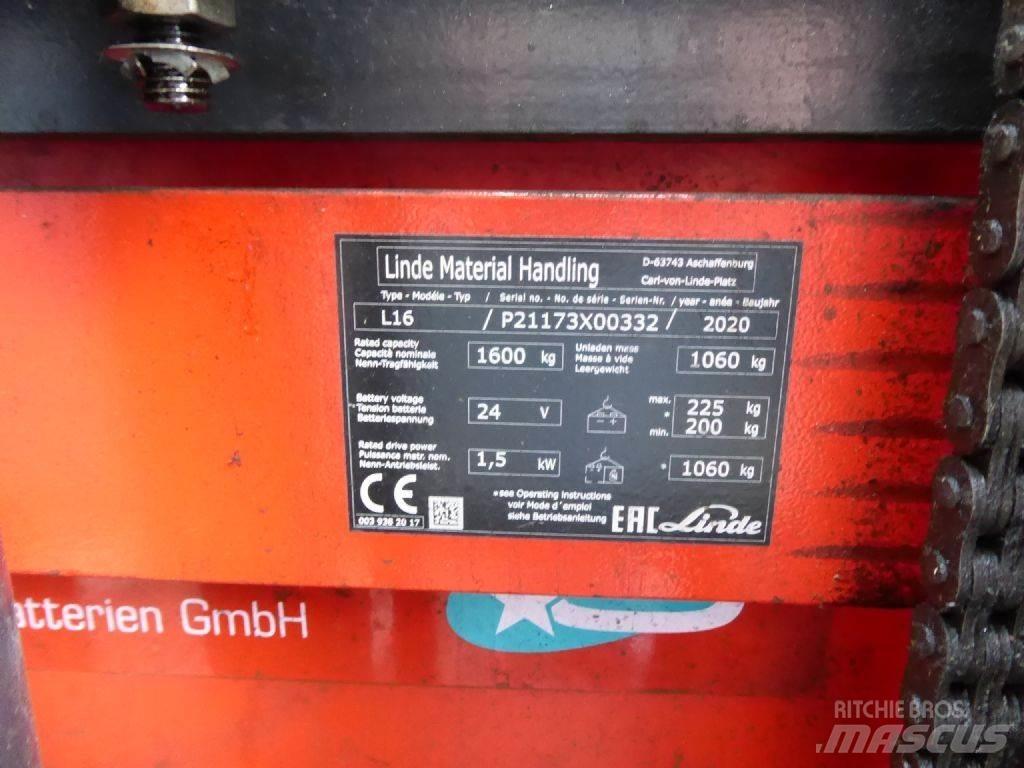 Linde L16 Gerbeur accompagnant