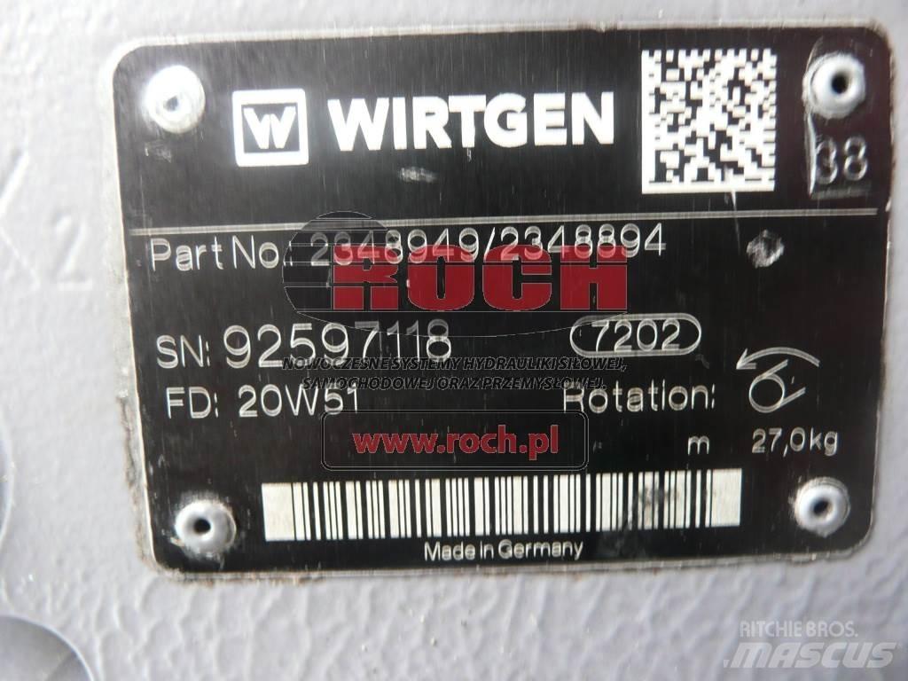 Wirtgen 2348949 / 2348894 Hydraulique