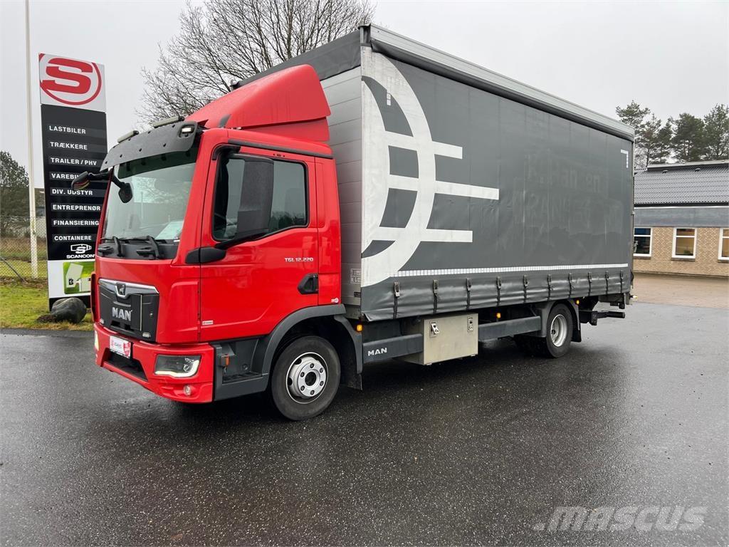 MAN TGL 12-220 BL Camion à rideaux coulissants (PLSC)