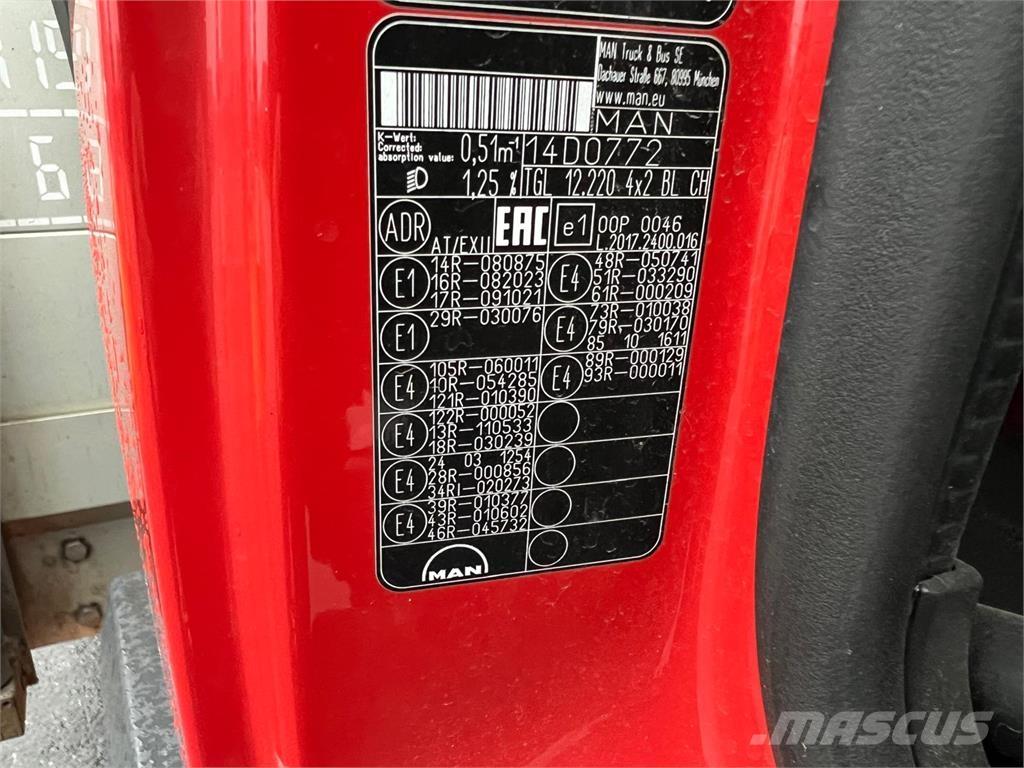 MAN TGL 12-220 BL Camion à rideaux coulissants (PLSC)