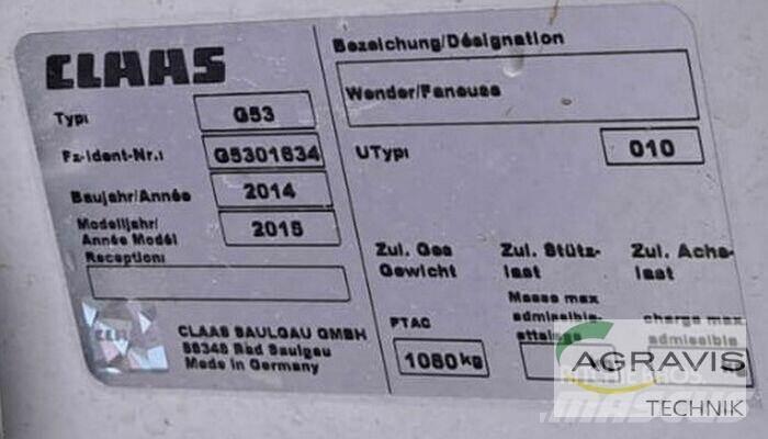 CLAAS VOLTO 800 Rateau faneur