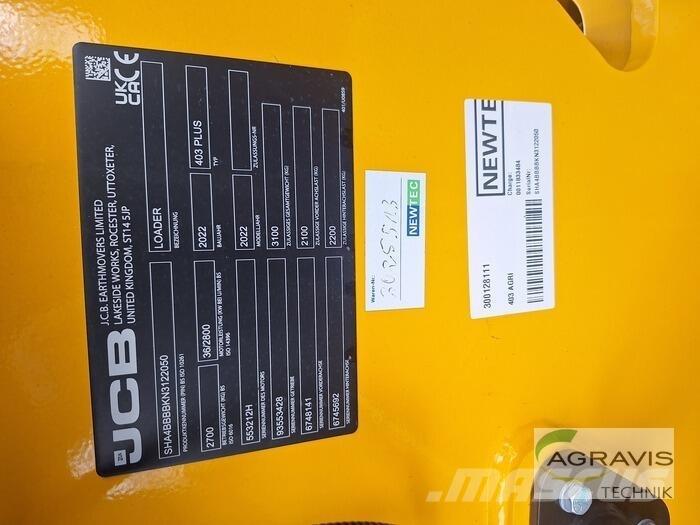 JCB 403 AGRI Chargeuse sur pneus