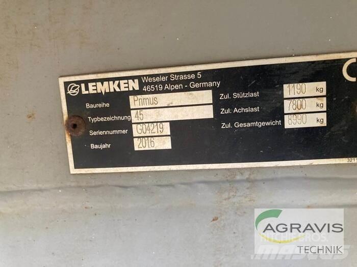 Lemken PRIMUS 45/27 Pulvérisateurs traînés