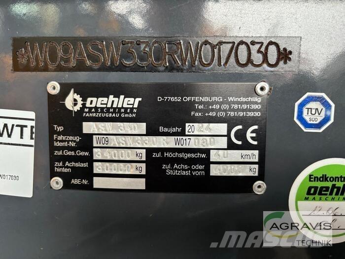 Oehler OL ASW 340 Autre remorque agricole