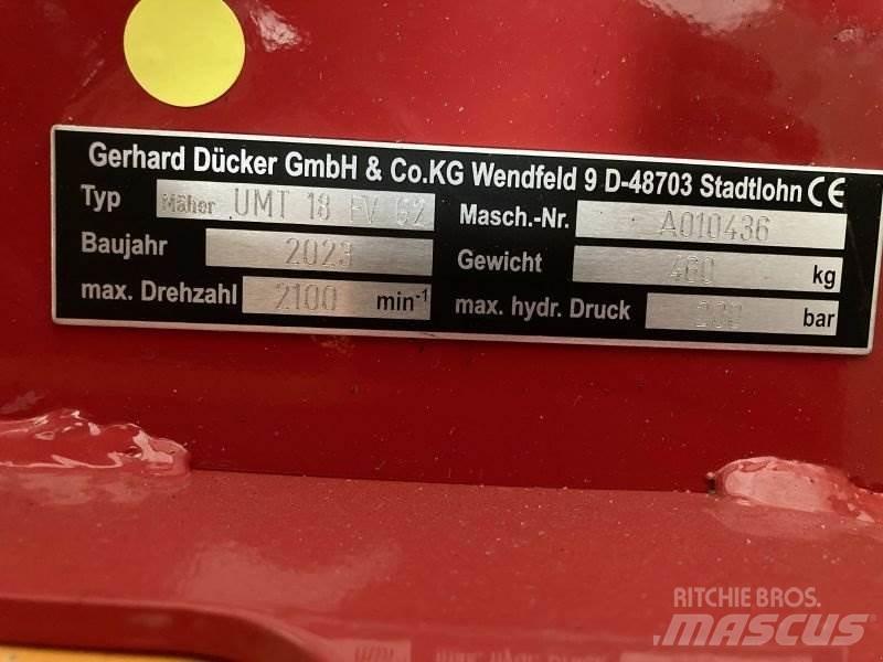 Dücker UMT 18 Tondeuses à conducteur marchant
