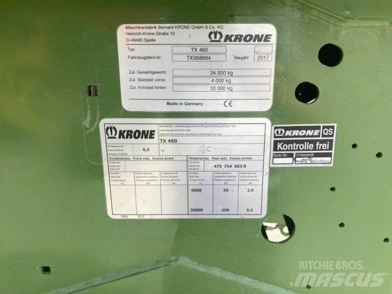 Krone TX 460 Remorque pour copeaux de bois