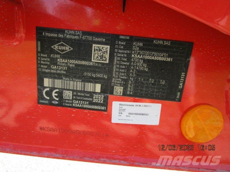 Kuhn GA 13131 Andaineur