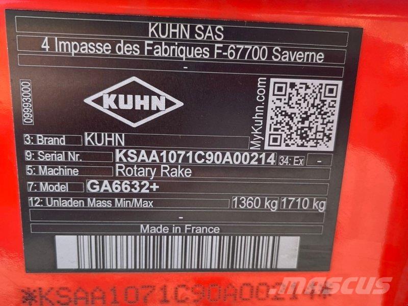 Kuhn GA 6632+ Andaineur