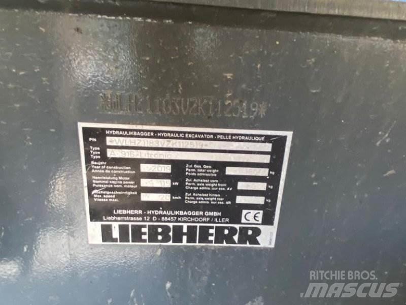 Liebherr A 916 Pelle sur pneus