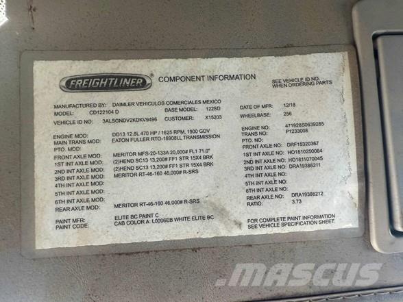 Freightliner 122SD Camion benne