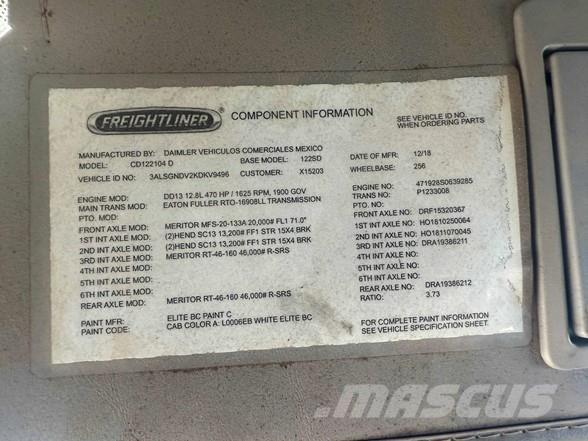 Freightliner 122SD Camion benne