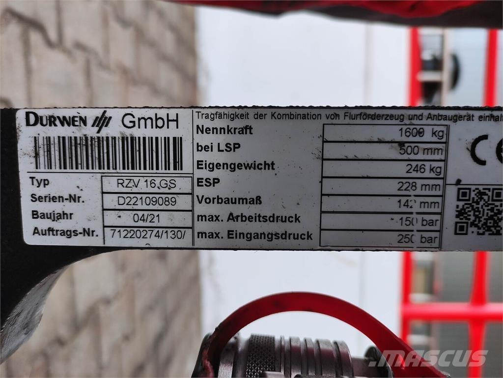 Durwen RZV 16 GS Manutention - Autres