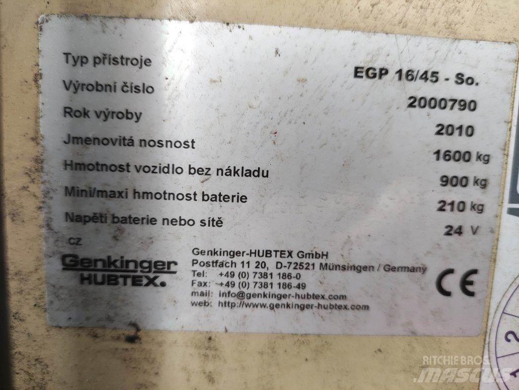 Hubtex EGP16/45-So Gerbeur accompagnant