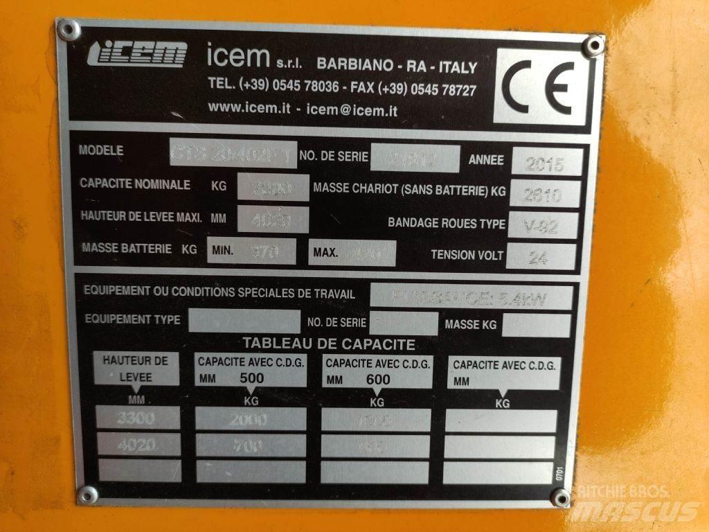 Icem CTS20/402 FT Chariot à mât rétractable