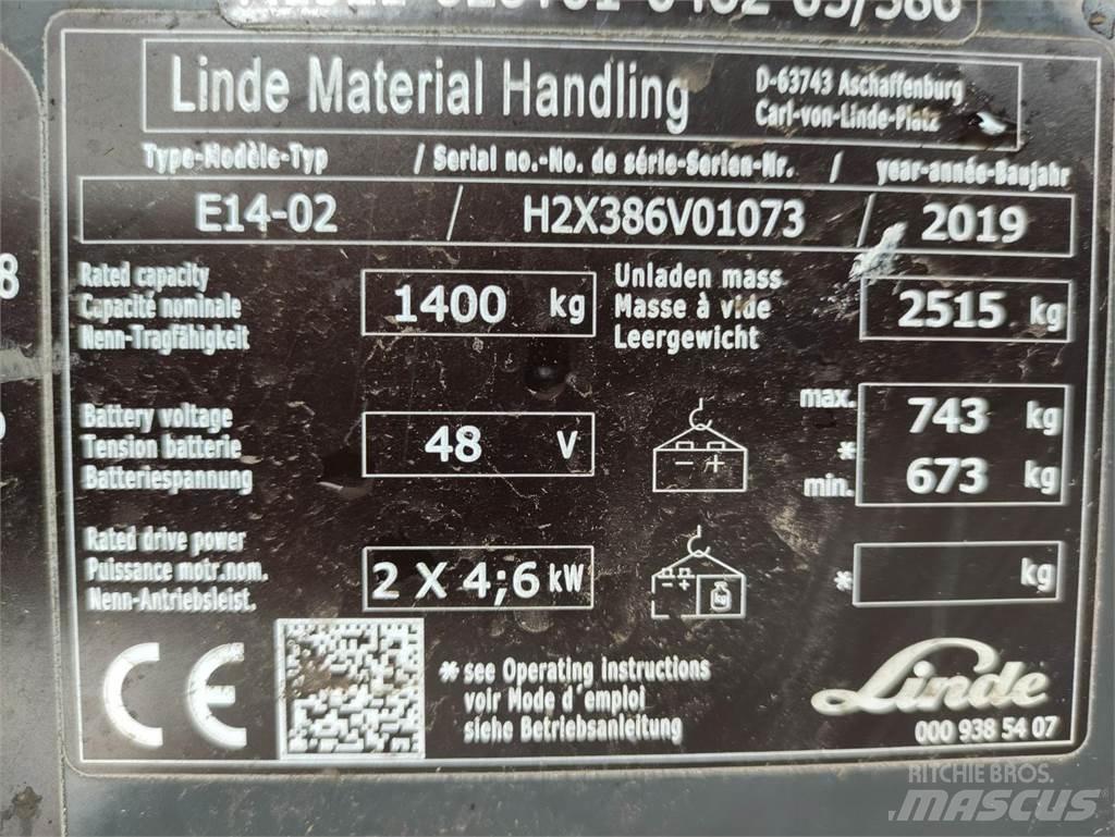 Linde E14-02-386-EVO Chariots élévateurs électriques