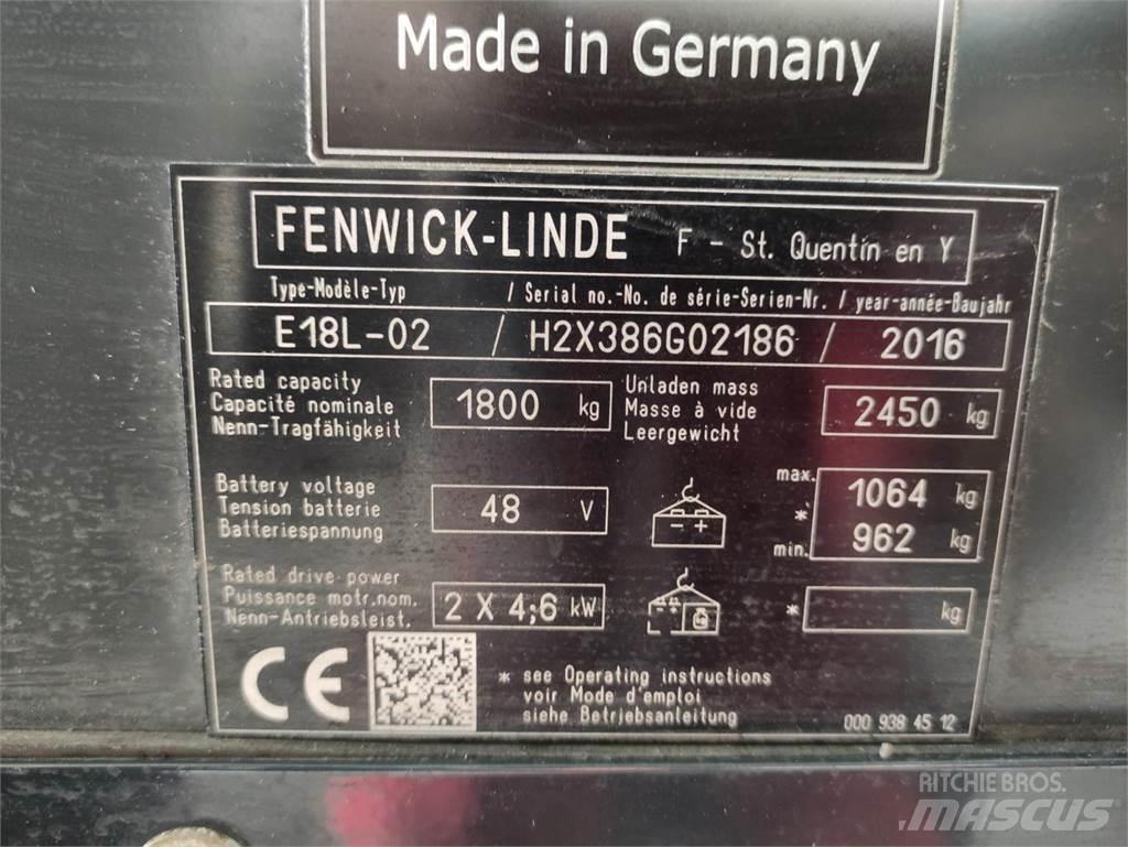 Linde E18L-02-386 Chariots élévateurs électriques