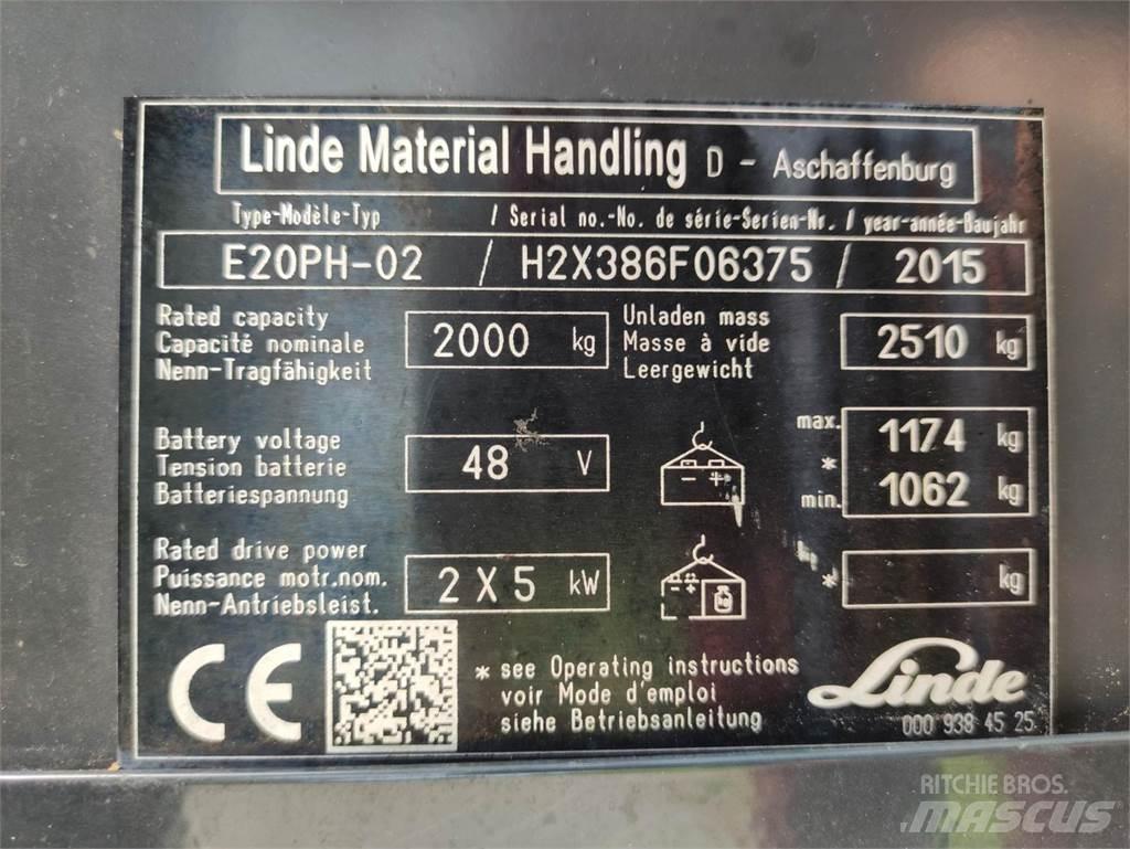 Linde E20-PH-02 Chariots élévateurs électriques