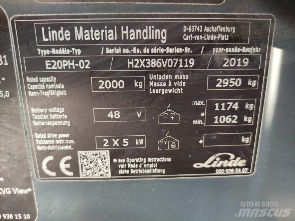 Linde E20PH-02-386 EVO Chariots élévateurs électriques