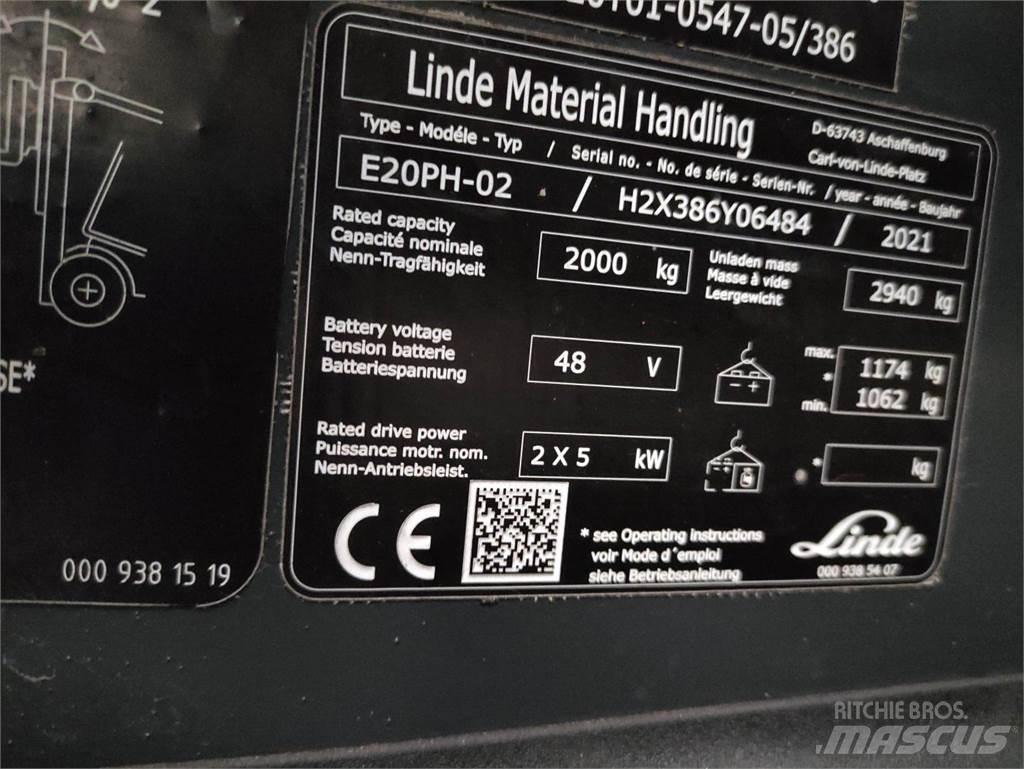Linde E20PH-02-386-EVO Chariots élévateurs électriques