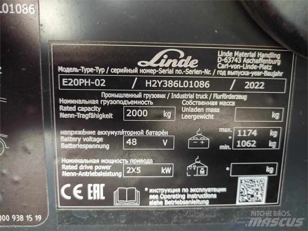 Linde E20PH-02-386-EVO Chariots élévateurs électriques