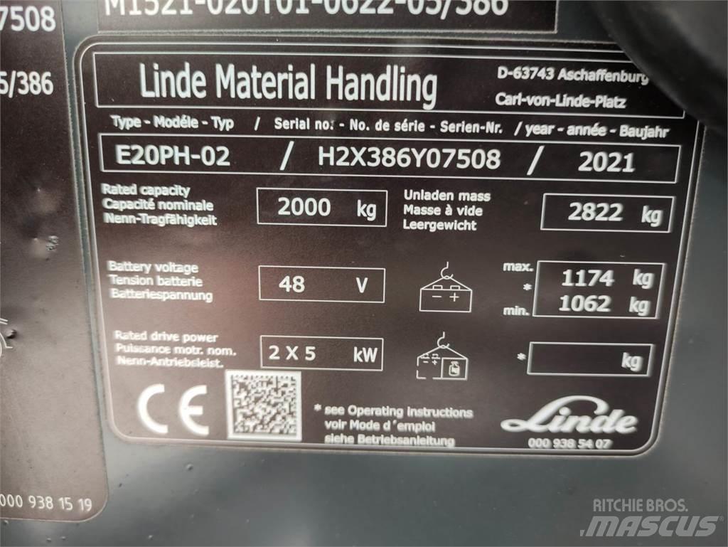 Linde E20PH-02-386-EVO Chariots élévateurs électriques