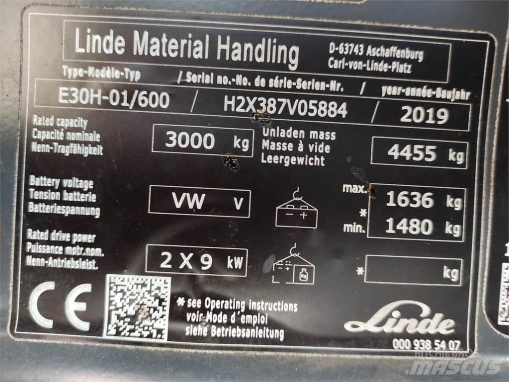 Linde E30H-01/600-387 Chariots élévateurs électriques