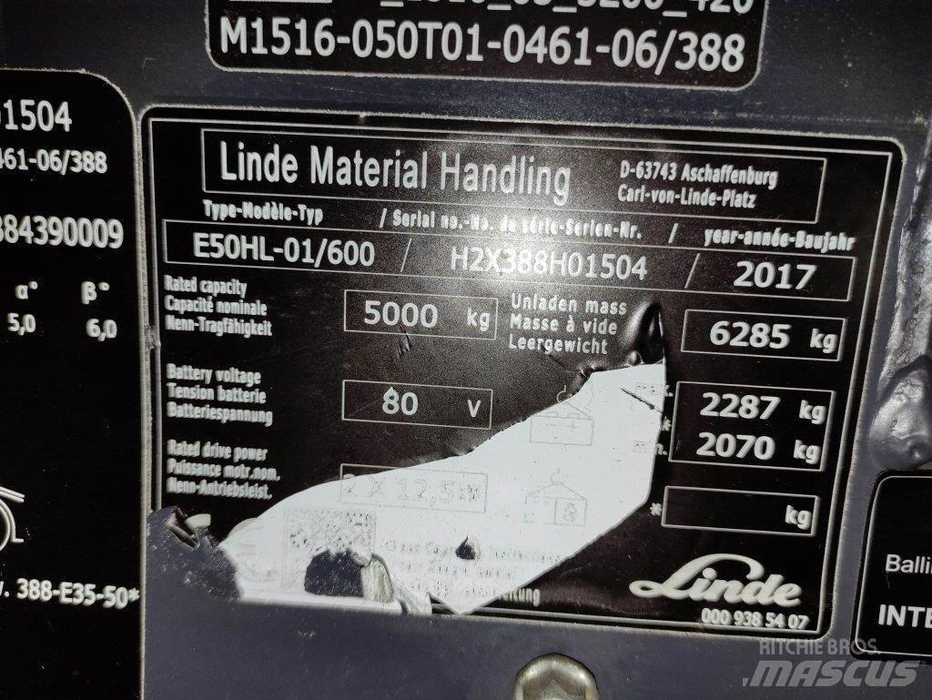 Linde E50HL-01/600-388 Chariots élévateurs électriques