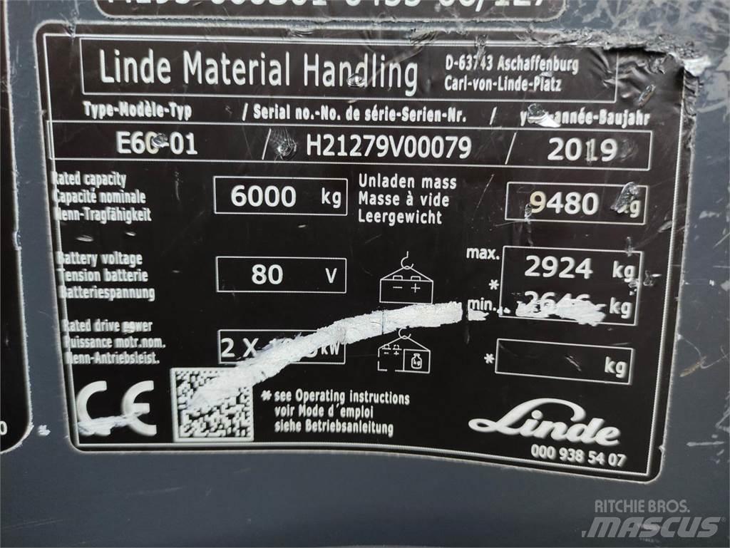 Linde E60-01-1279 Chariots élévateurs électriques