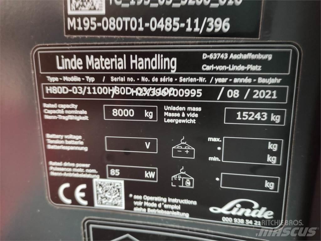 Linde H80D-1100-03-396 Chariots diesel