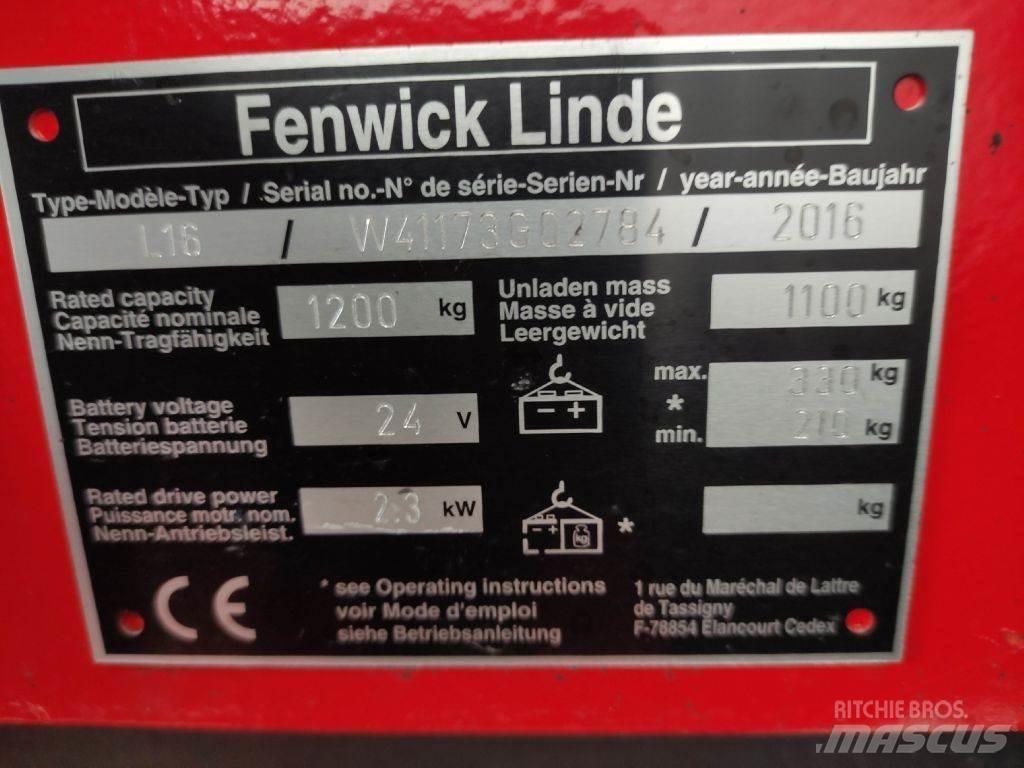 Linde L16-1173 Gerbeur accompagnant