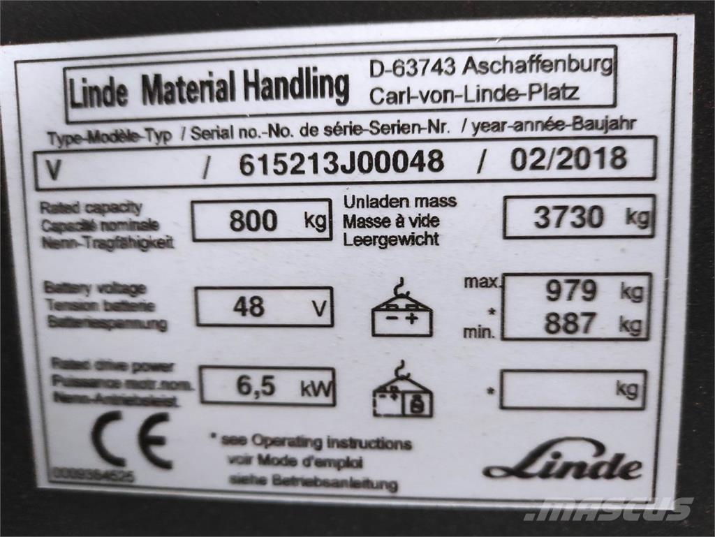 Linde V Modular Préparateur de commande haute levée