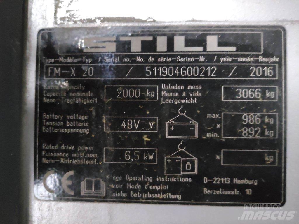 Still FM-X-20 Chariot à mât rétractable