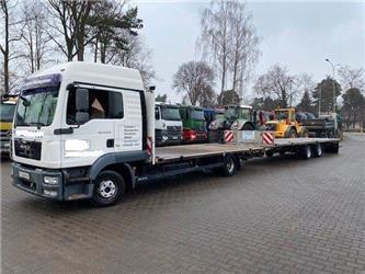 MAN TGL 12.250 4X2 container platform + trailer