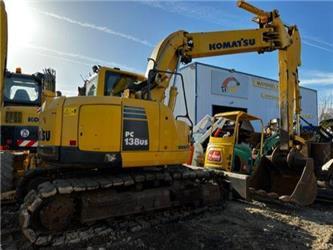 Komatsu PC138US-8 / Lame / Double déport de bras / Clim / 