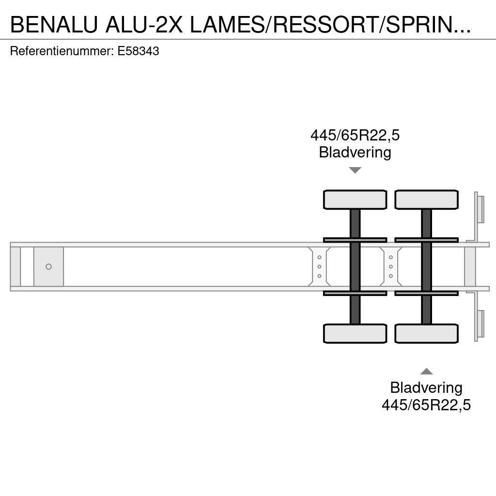 Benalu ALU-2X LAMES/RESSORT/SPRING/BLAD Benne semi remorque