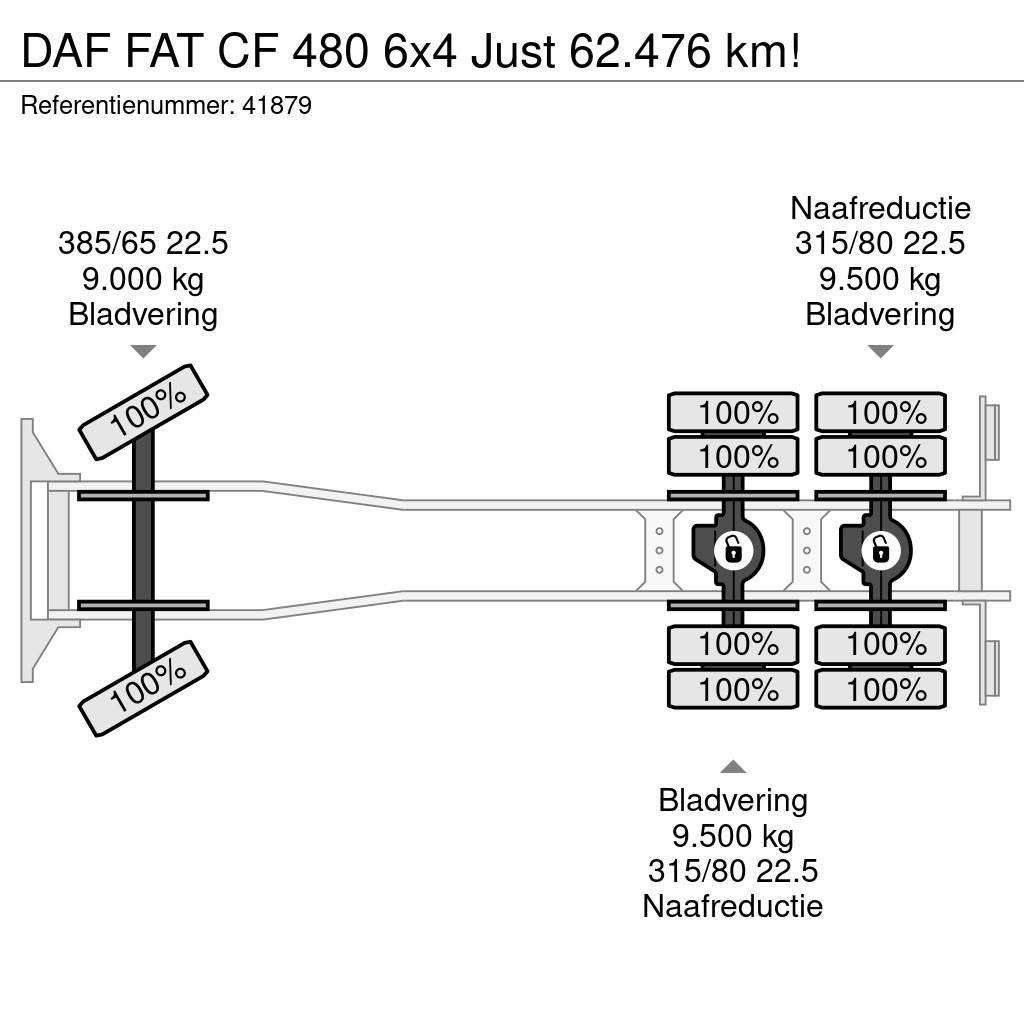 DAF FAT CF 480 6x4 Just 62.476 km! Camion ampliroll