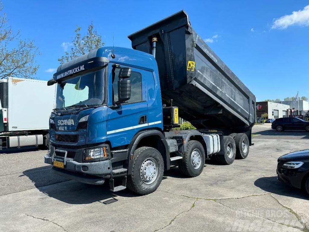 Scania P410 8X4 - STEEL SUSPENSION - BIG AXLES - ONLY 84. Camion benne