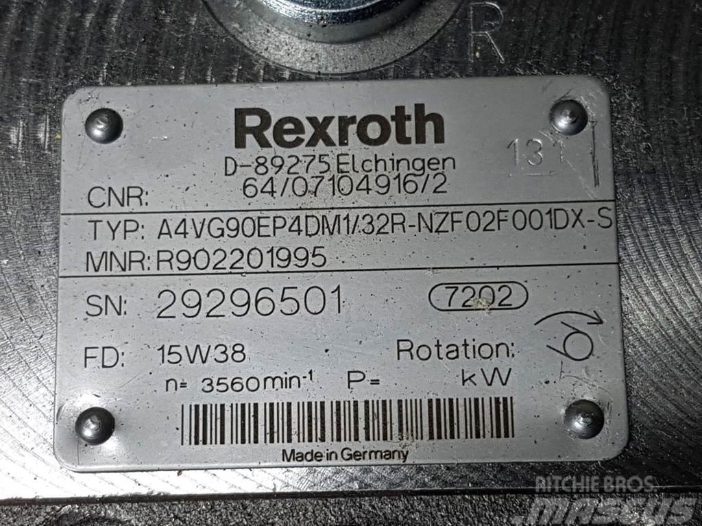 Rexroth A4VG90EP4DM1/32R-R902201995-Drive pump/Fahrpumpe Hydraulique