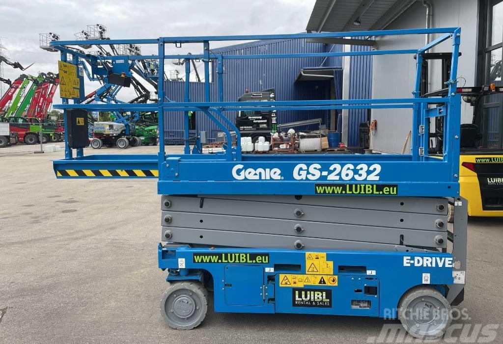 Genie GS 2632, ELECTRIC, 10M, like new, in stock Nacelle ciseaux