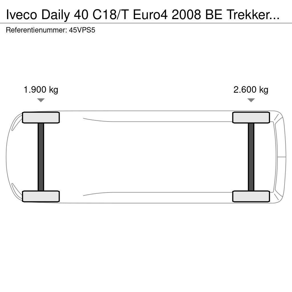 Iveco Daily 40 C18/T Euro4 2008 BE Trekker Alle inruil m Autre fourgon / utilitaire