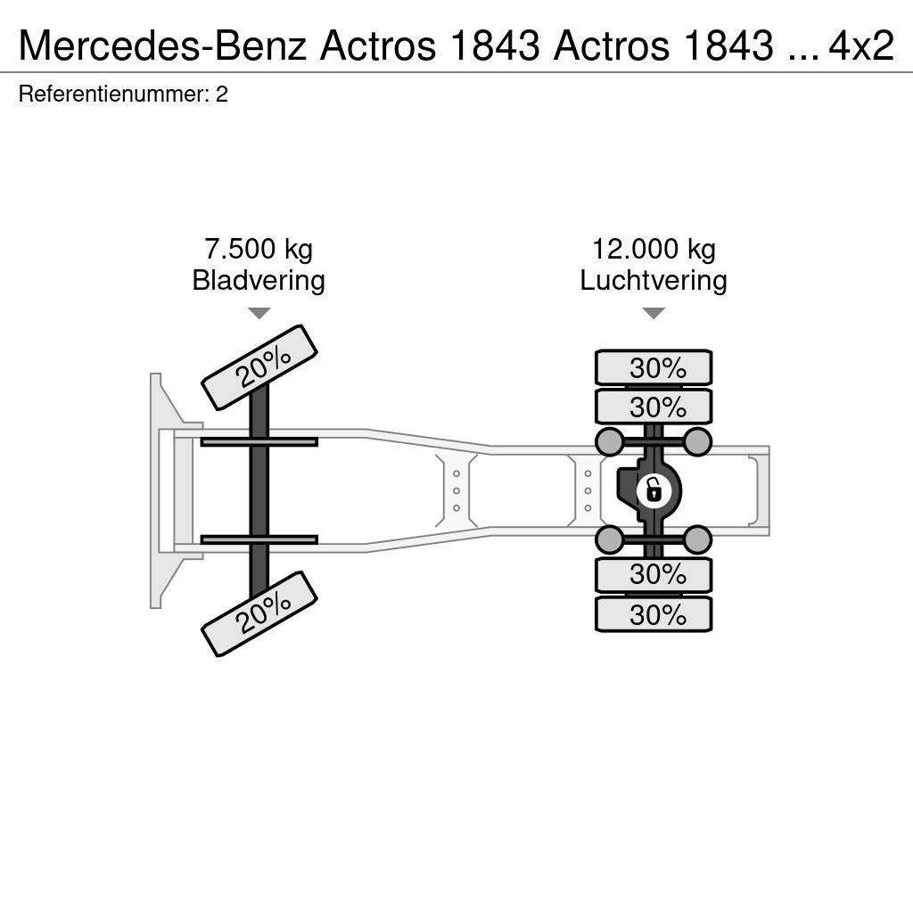 Mercedes-Benz Actros 1843 Actros 1843 ADR 4x2 RETARDER Tracteur routier
