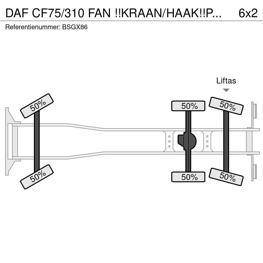 DAF CF75/310 FAN !!KRAAN/HAAK!!PERSCONTAINER!!HIGH PRE Camion ampliroll