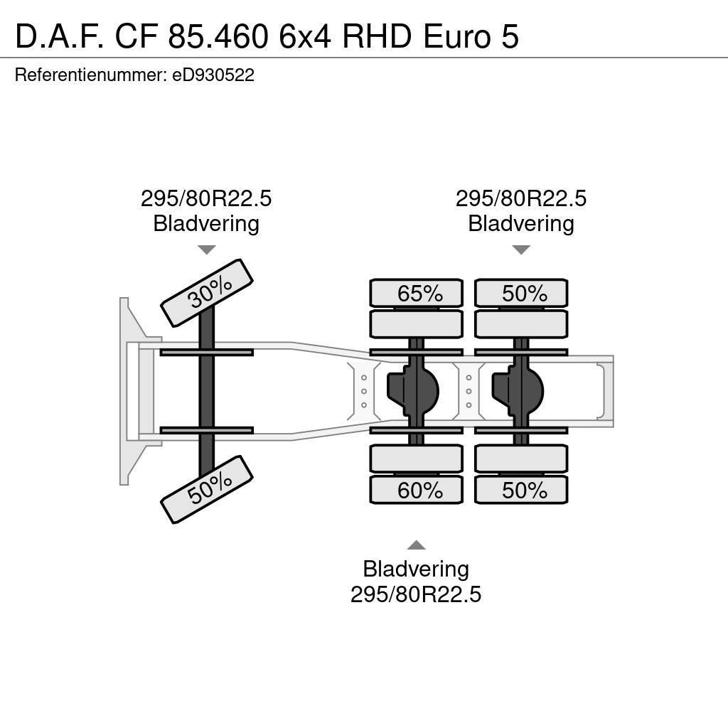 DAF CF 85.460 6x4 RHD Euro 5 Tracteur routier