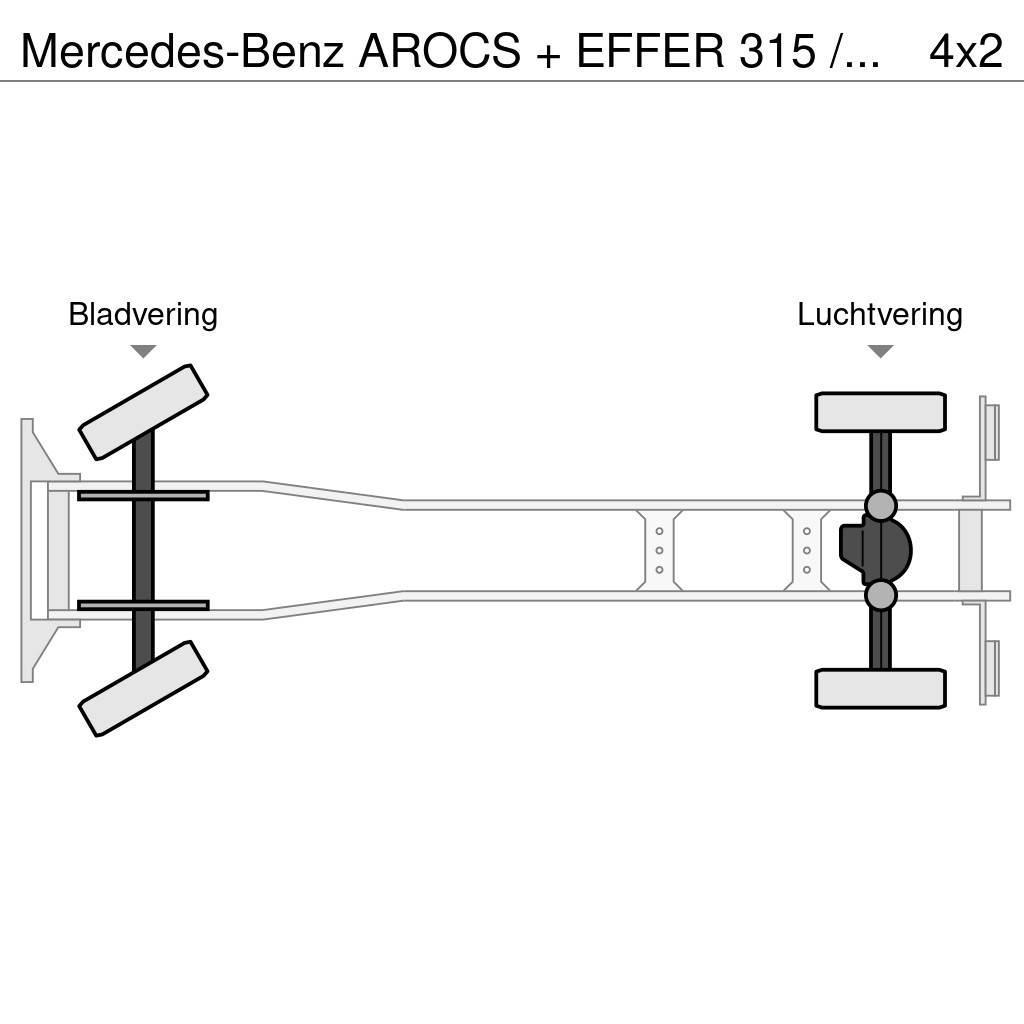 Mercedes-Benz AROCS + EFFER 315 / 6S + FLY JIB 4S / LIER / WINCH Grues tout terrain