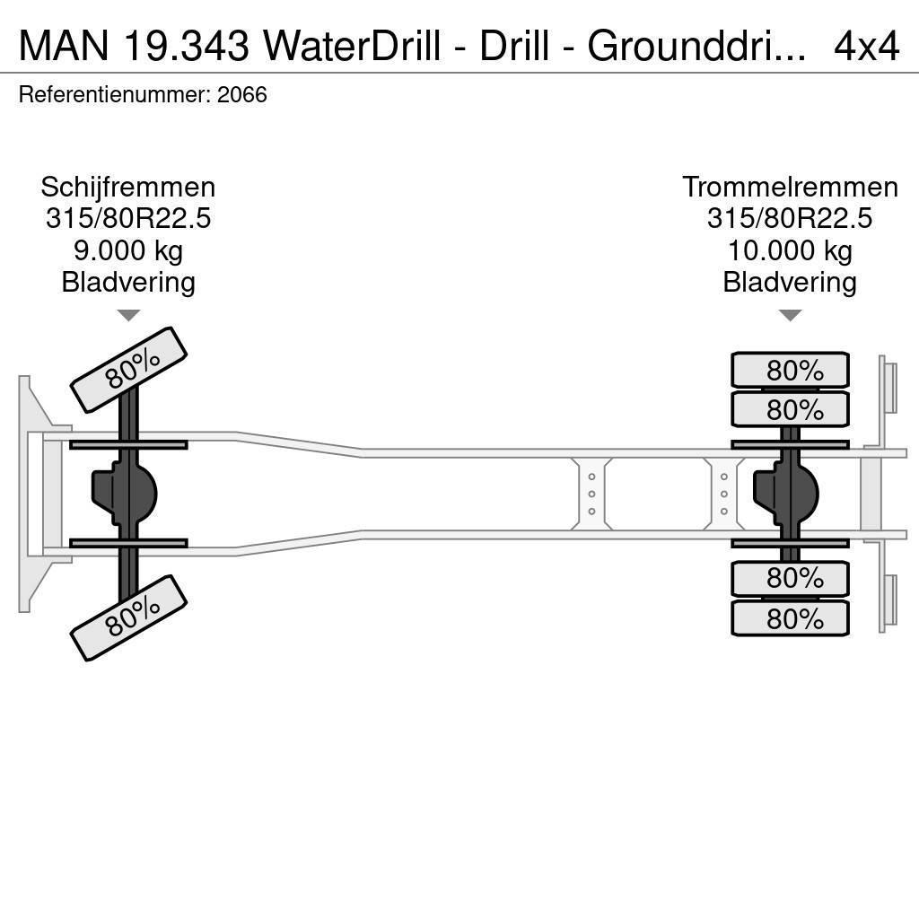 MAN 19.343 WaterDrill - Drill - Grounddrill - Boor Grues tout terrain