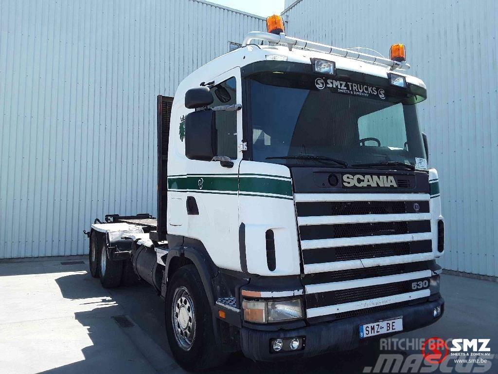 Scania 144 530 6x4 manual pump Camion plateau